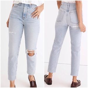 Madewell Momjean in Ellendale Wash: Raw Hem, ND622